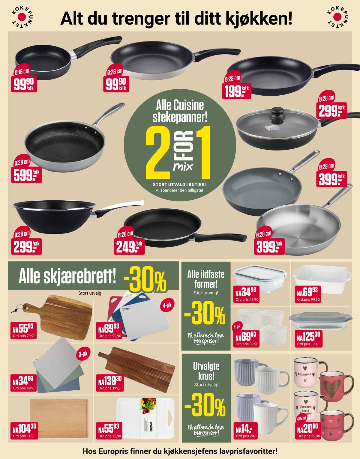 Se Europris kundeavis for uke 5 på Tilbudsuken.no. Se gode tilbud på mange varer, f.eks. krus ukjent eller form ukjent. Les kundeavisen her! Side 11