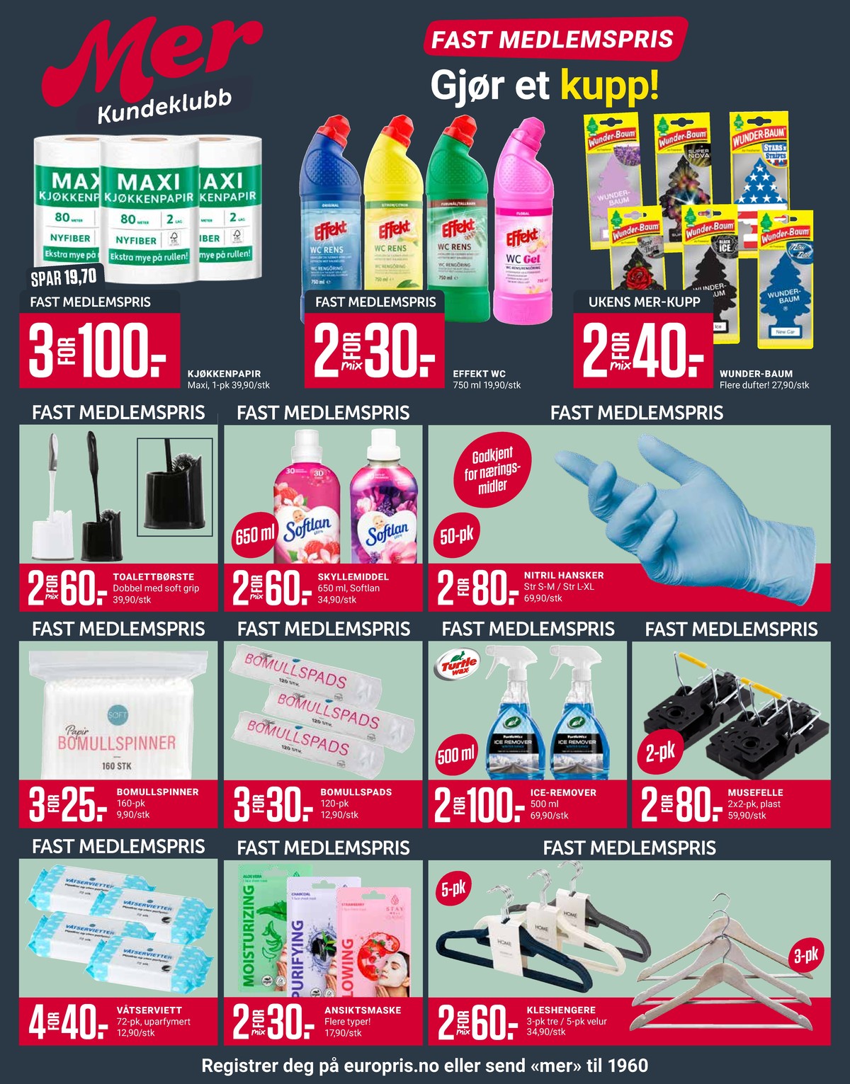 Se Europris kundeavis for uke 5 på Tilbudsuken.no. Se gode tilbud på mange varer, f.eks. wc rens effekt eller tørkerull maxi. Les kundeavisen her! Side 6