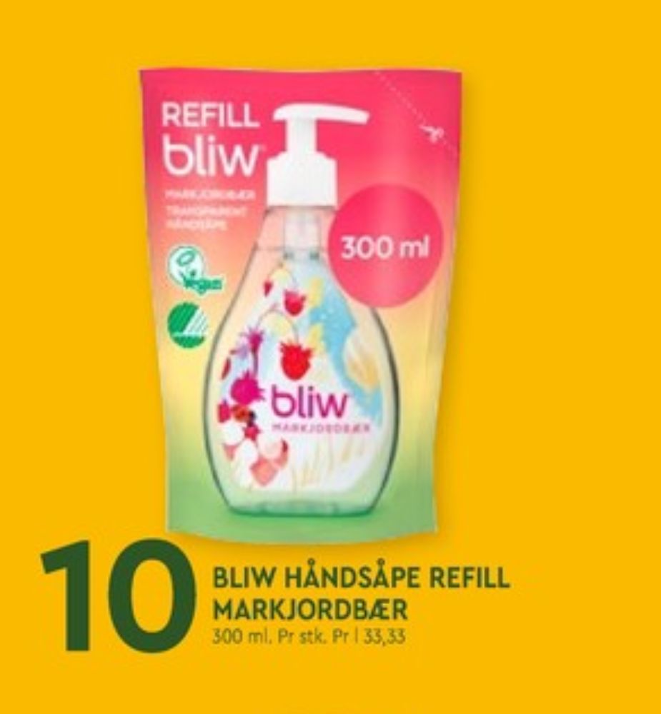 Bliw, Flytende håndsåpe