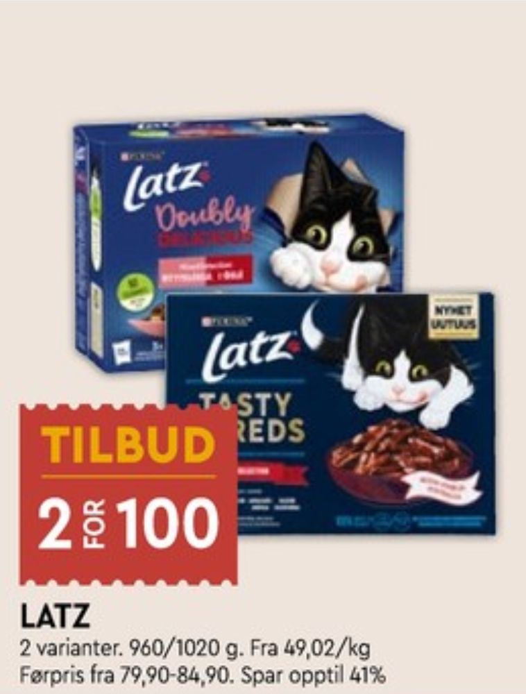 Purina Latz, Kattemat