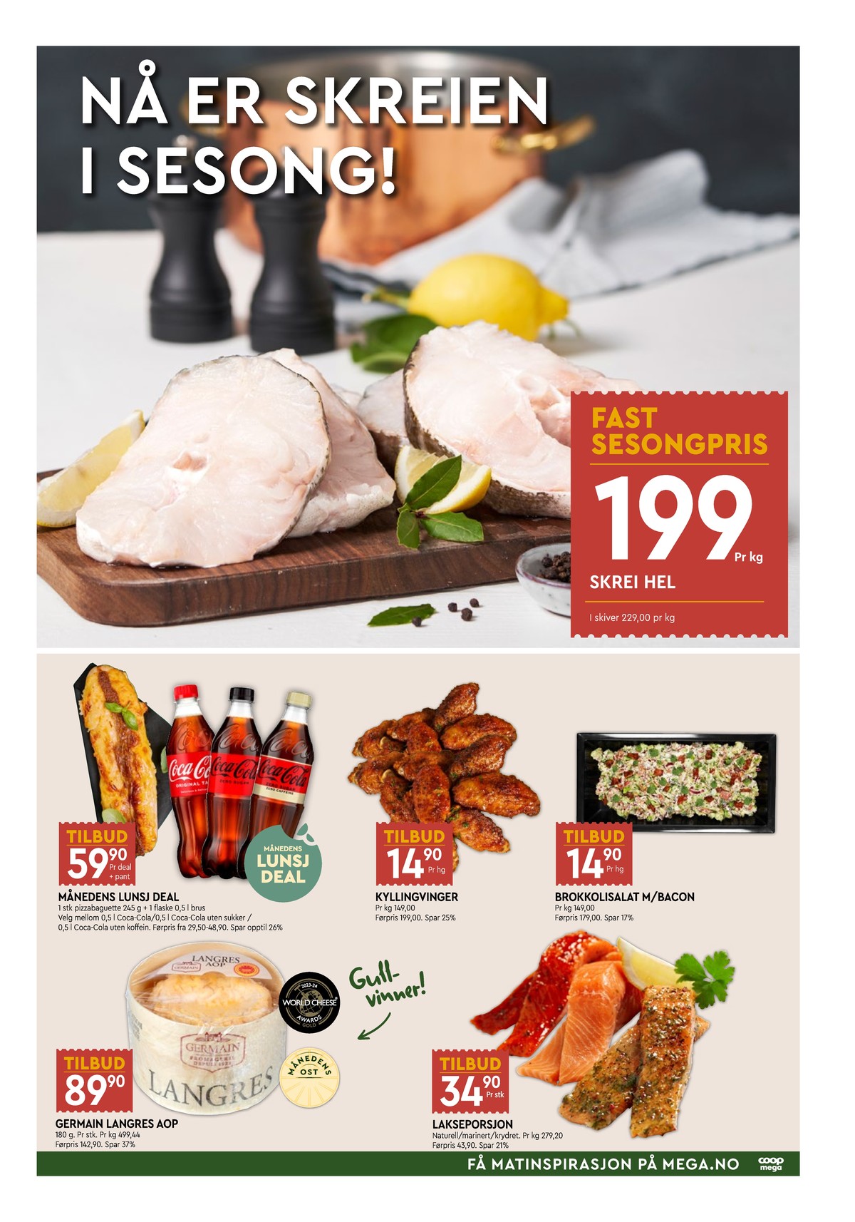 Se Coop Mega kundeavis for uke 6 på Tilbudsuken.no. Se gode tilbud på mange varer, f.eks. lutefisk ukjent eller delikatesse coop. Les kundeavisen her! Side 5