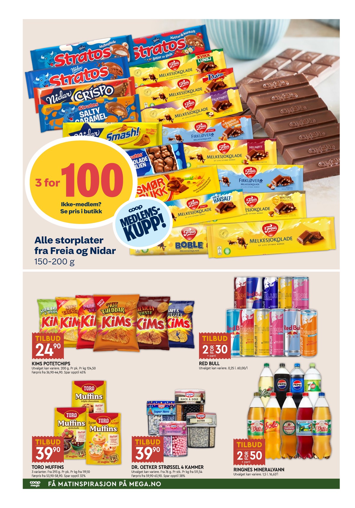 Se Coop Mega kundeavis for uke 6 på Tilbudsuken.no. Se gode tilbud på mange varer, f.eks. sjokoladeplate kvikk lunsj eller sjokoladeplate stratos. Les kundeavisen her! Side 6