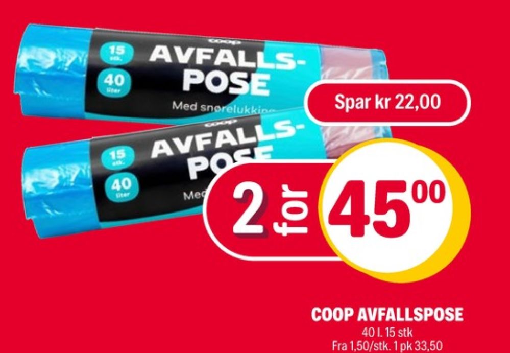 Coop, Avfallsposer