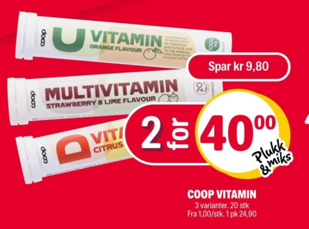 Coop, Vitamin