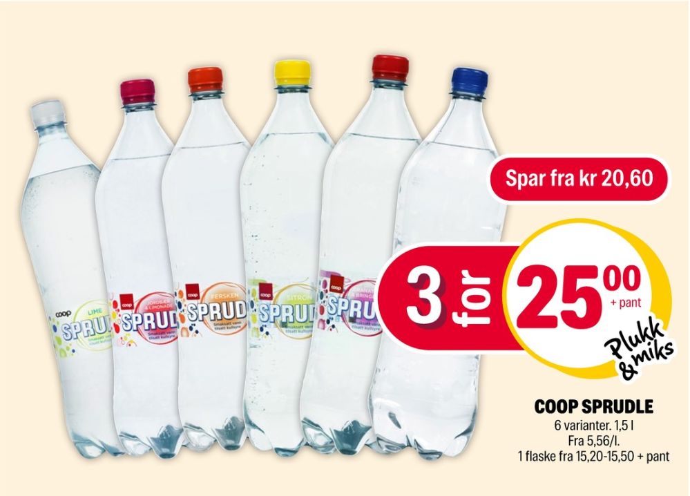 Sprudle, Vann med Kulsyre og Lime