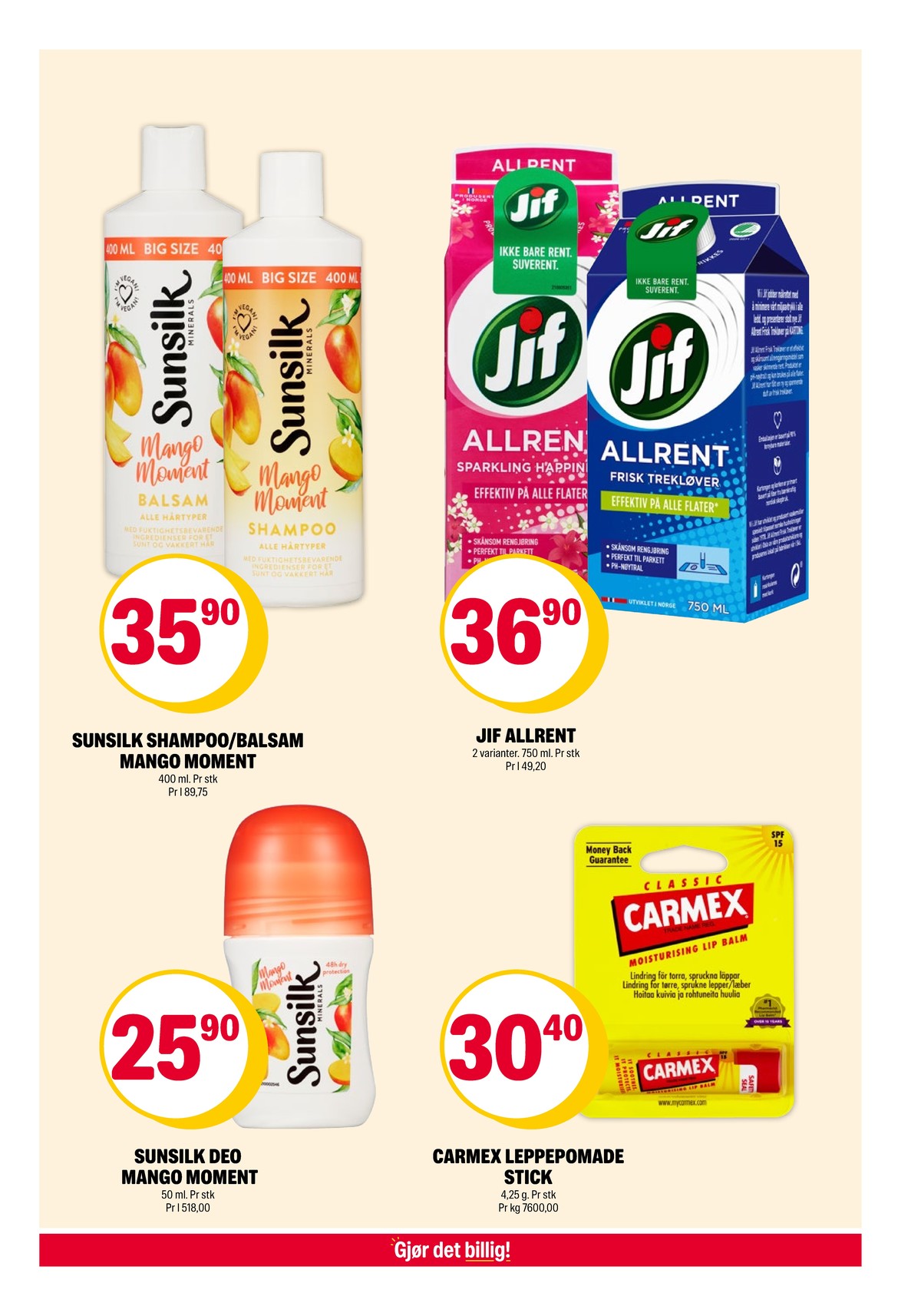 Se Coop Extra kundeavis for uke 6 på Tilbudsuken.no. Se gode tilbud på mange varer, f.eks. shampoo sunsilk eller balsam sunsilk. Les kundeavisen her! Side 17