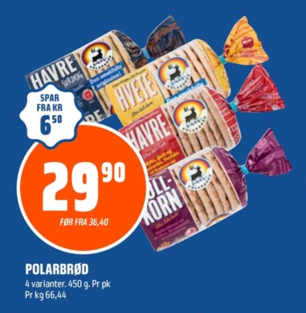 Polarbrød, Hvetebrød