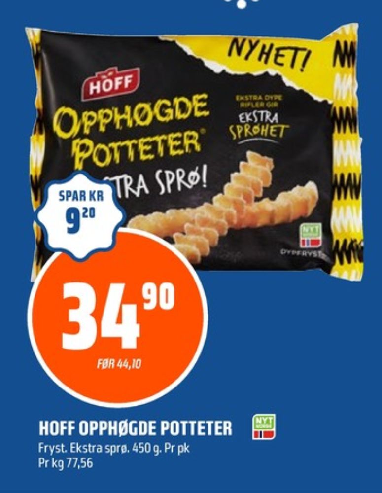 Hoff, Opphøgde Poteter Ekstra Sprø