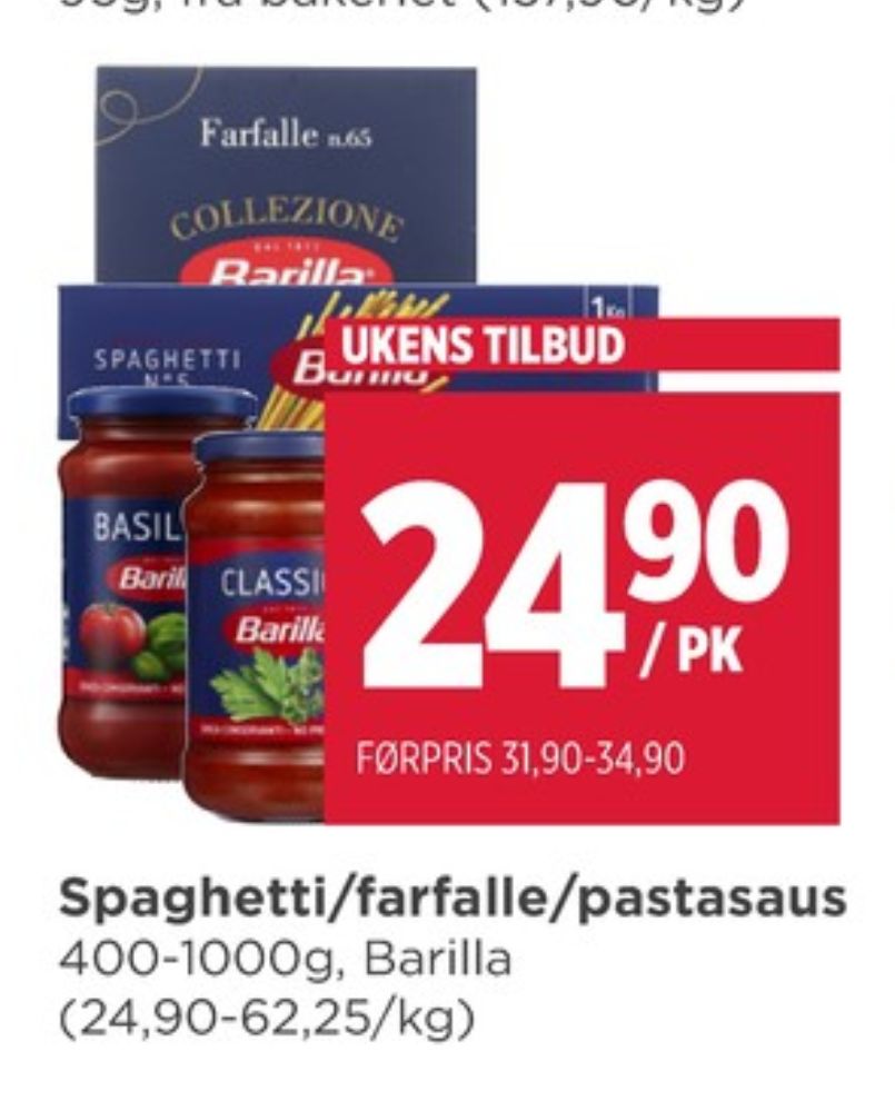 Barilla, Spagetti