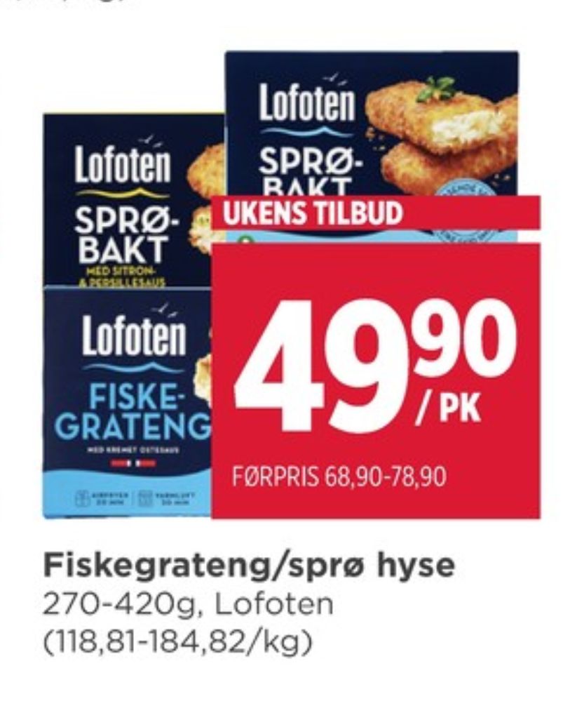 Lofoten, Fiskegrateng