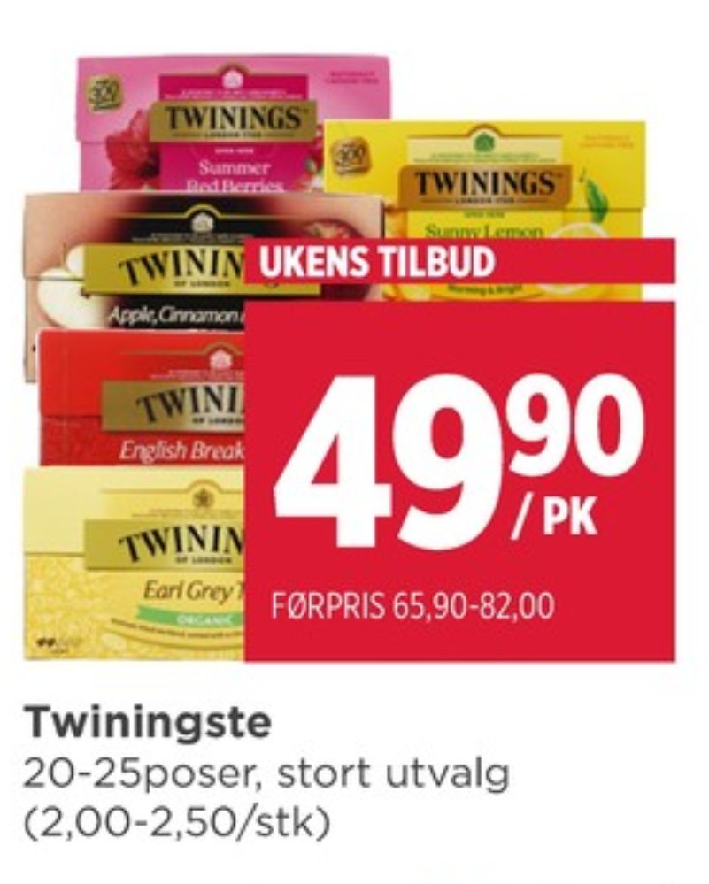 Twinings, Teposer
