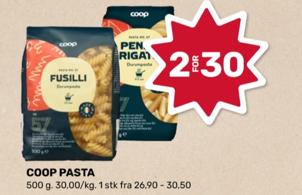 Coop, Penne Rigate