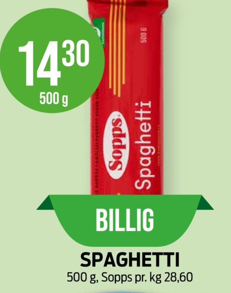 Sopps, Spagetti