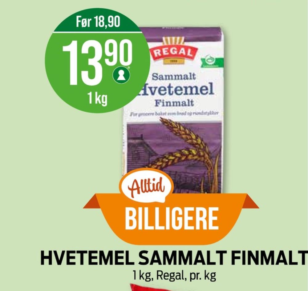 Regal, Hvetemel Finmalt