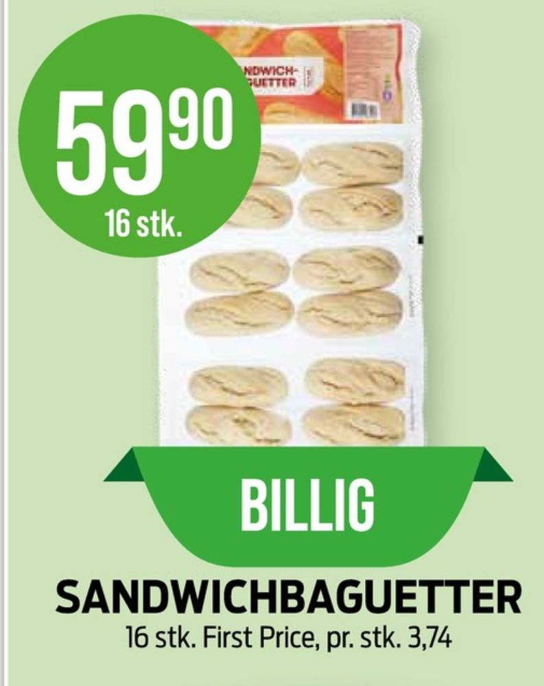 First Price, Sandwichbaguetter