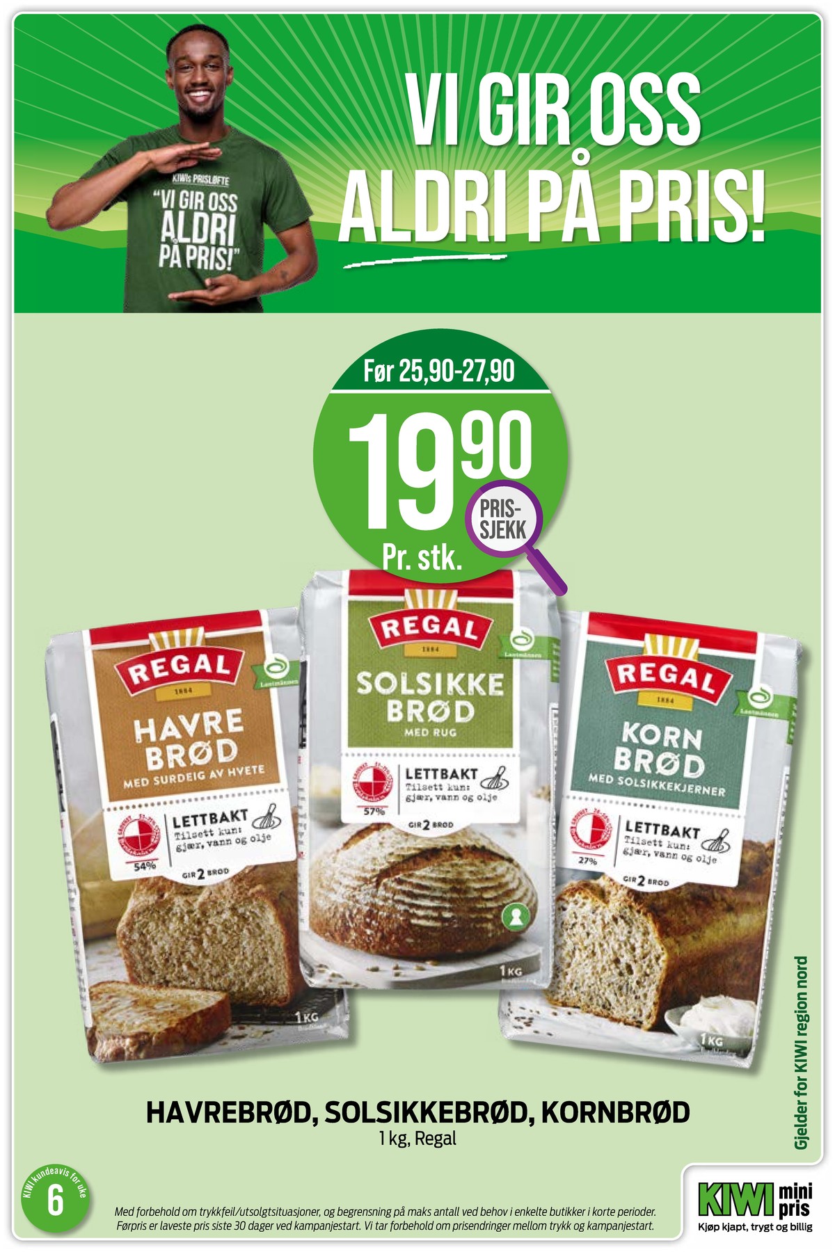 Se Kiwi kundeavis for uke 6 på Tilbudsuken.no. Se gode tilbud på mange varer, f.eks. havrebrød regal eller kornbrød regal. Les kundeavisen her! Side 16