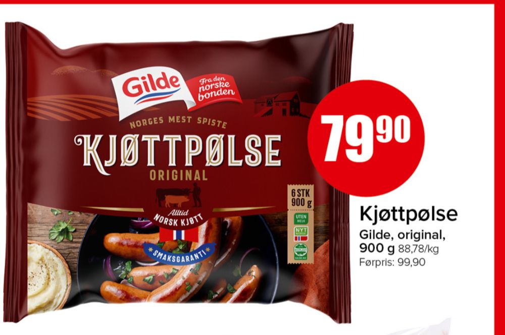Gilde, Kjøttpølser