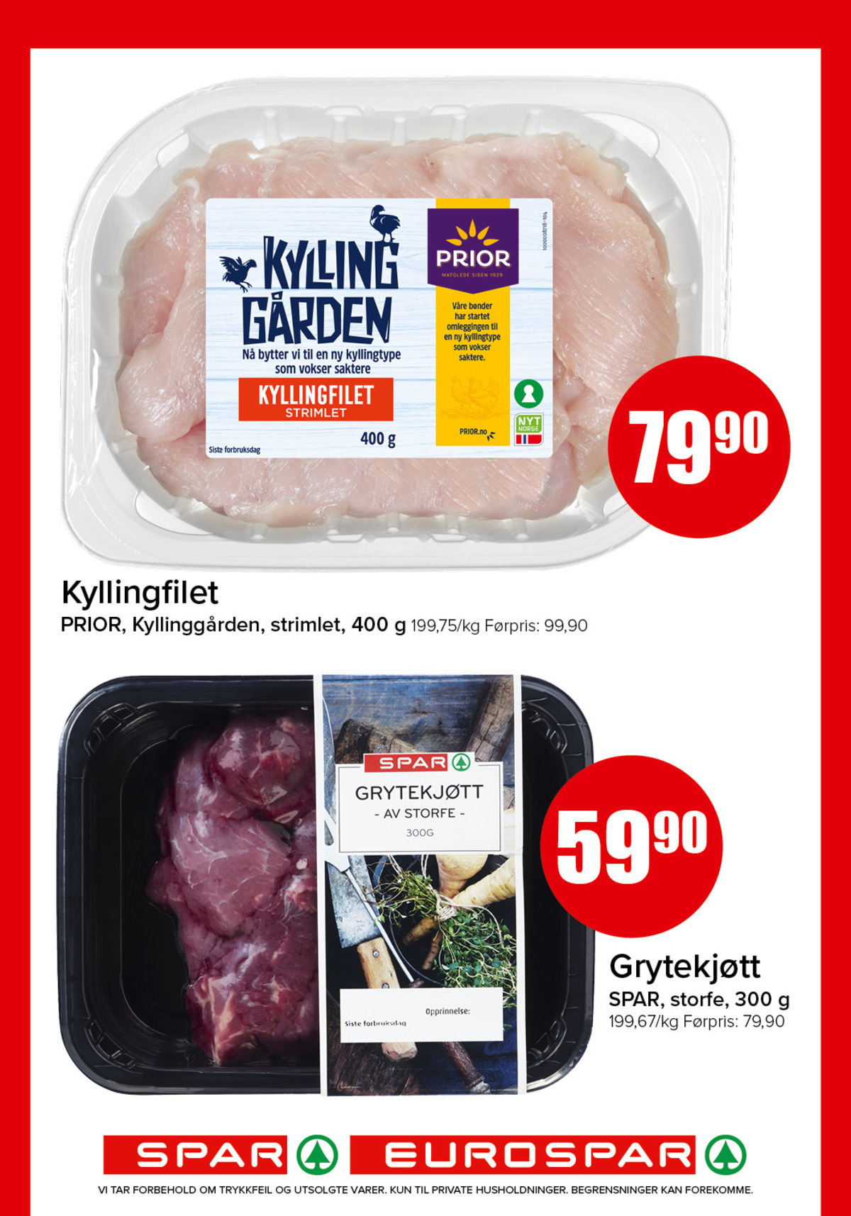 Se Spar - Eurospar kundeavis for uke 6 på Tilbudsuken.no. Se gode tilbud på mange varer, f.eks. kyllingfilet kyllinggården eller biffstrimler spar. Les kundeavisen her! Side 5