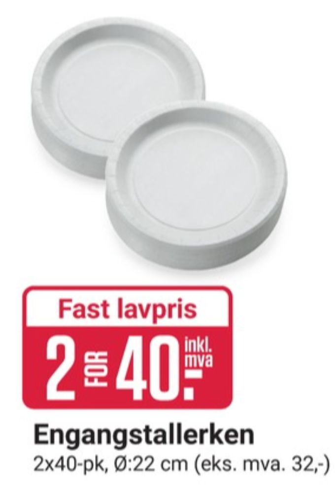 Ukjent, Engangstallerken