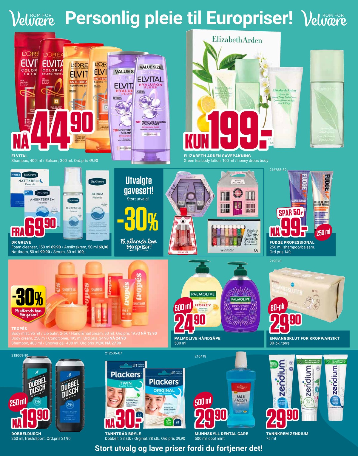 Se Europris kundeavis for uke 6 på Tilbudsuken.no. Se gode tilbud på mange varer, f.eks. shampoo elvital eller balsam elvital. Les kundeavisen her! Side 3