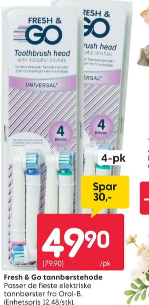 Fresh & Go, Børstehoder