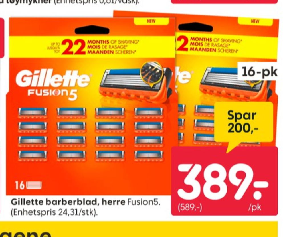 Gillette Fusion 5, Barberblader