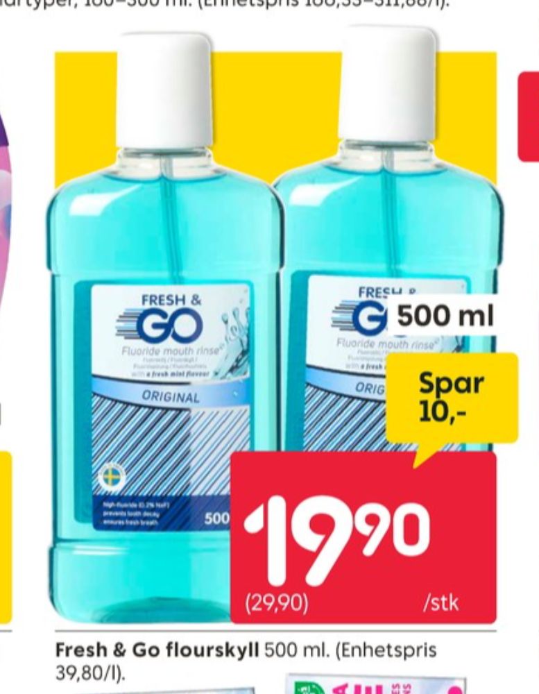 Fresh & Go, Munnskyll