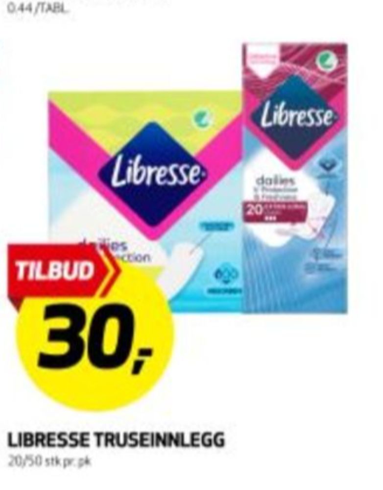 Libresse, Truseinnlegg