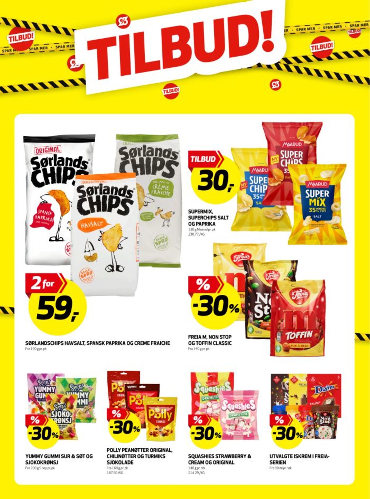 Se Bunnpris kundeavis for uke 6 på Tilbudsuken.no. Se gode tilbud på mange varer, f.eks. chips havsalt original eller chips spansk paprika original. Les kundeavisen her! Side 15