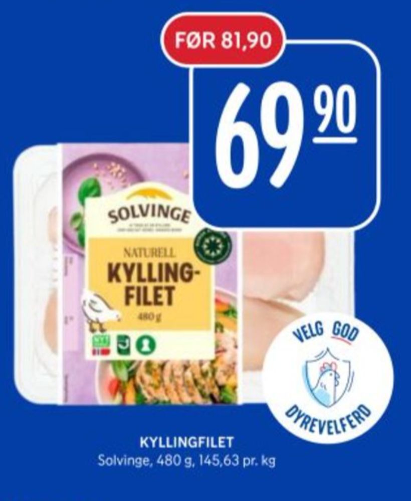 Solvinge, Kyllingfilet