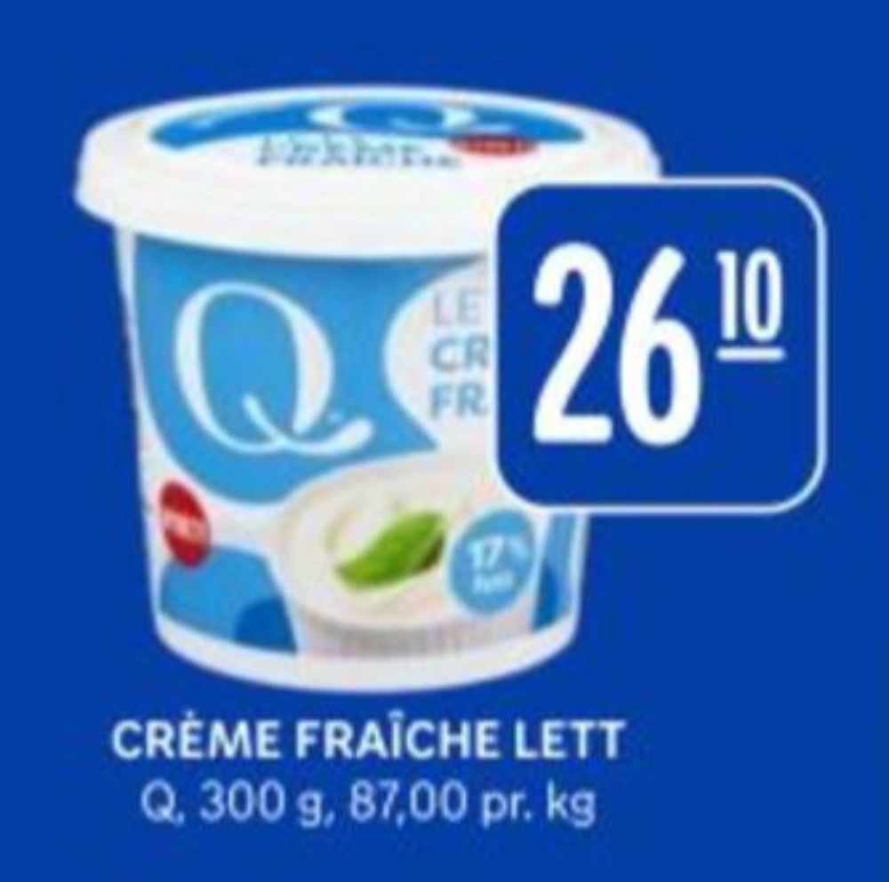 Q-Meieriene, Lett Ceme Fraiche 17%