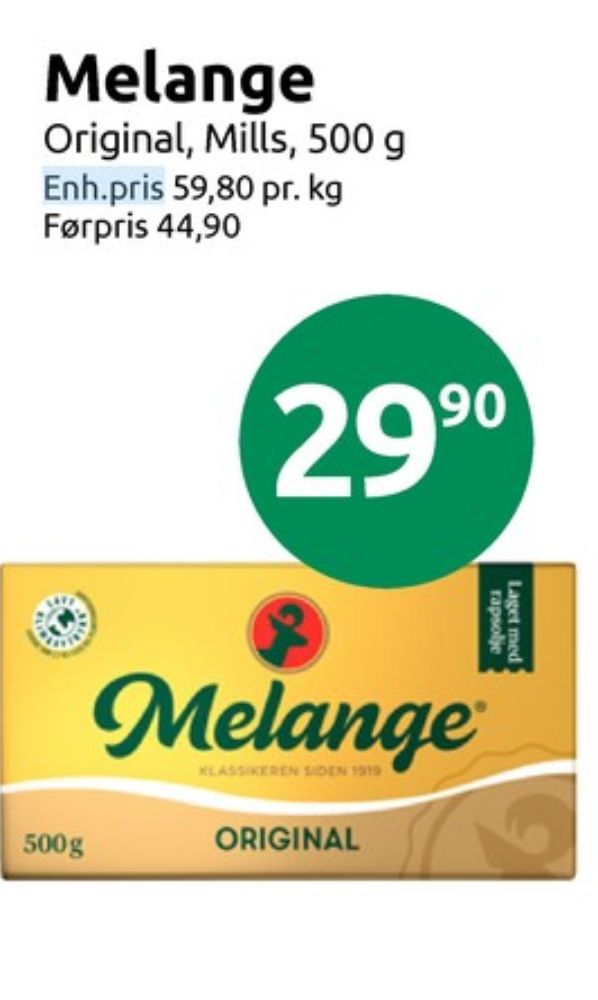 Melange, Original Margarin