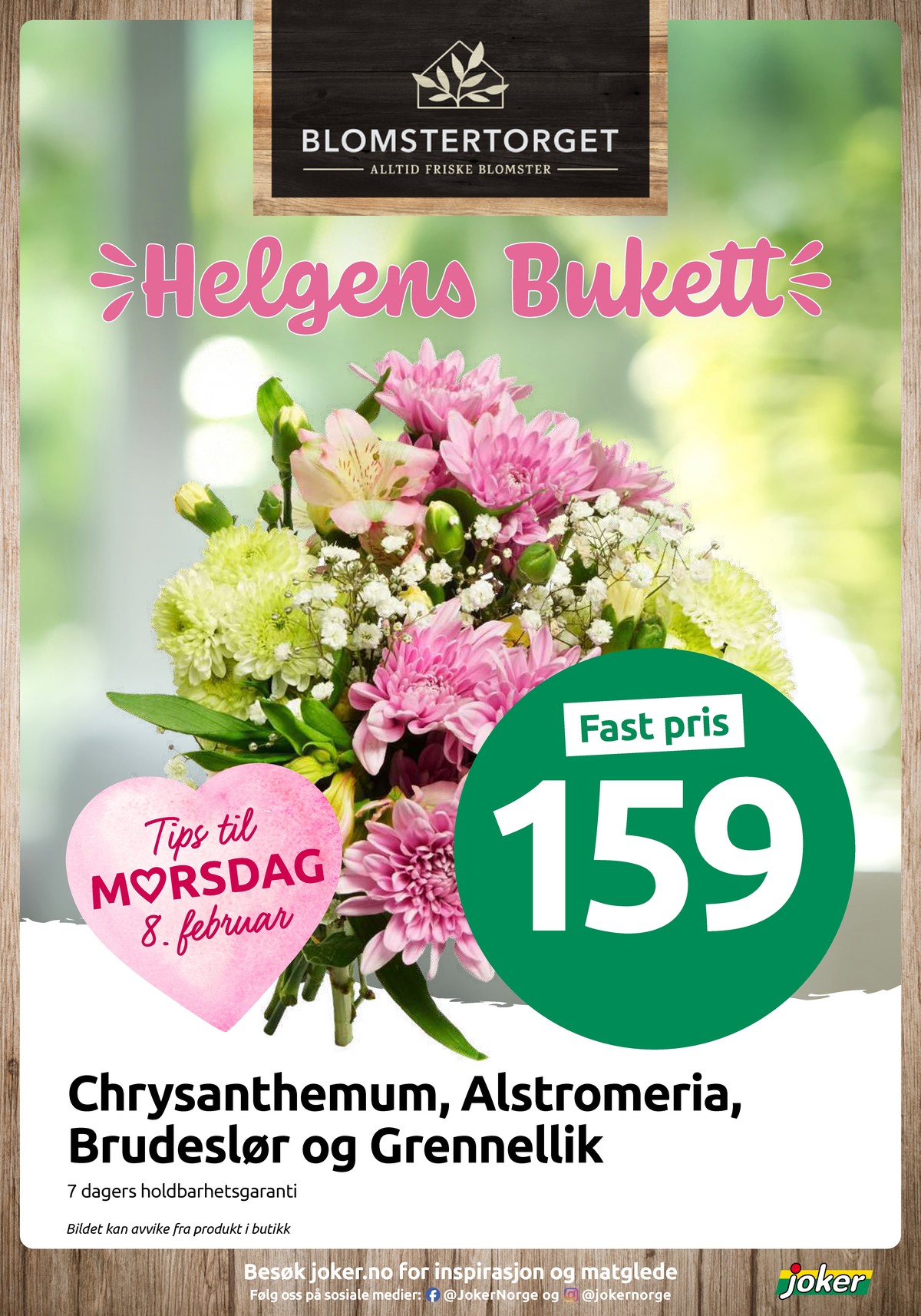 Se Joker kundeavis for uke 6 på Tilbudsuken.no. Se gode tilbud på mange varer, f.eks. bukett ukjent eller andre varer. Les kundeavisen her! Side 13