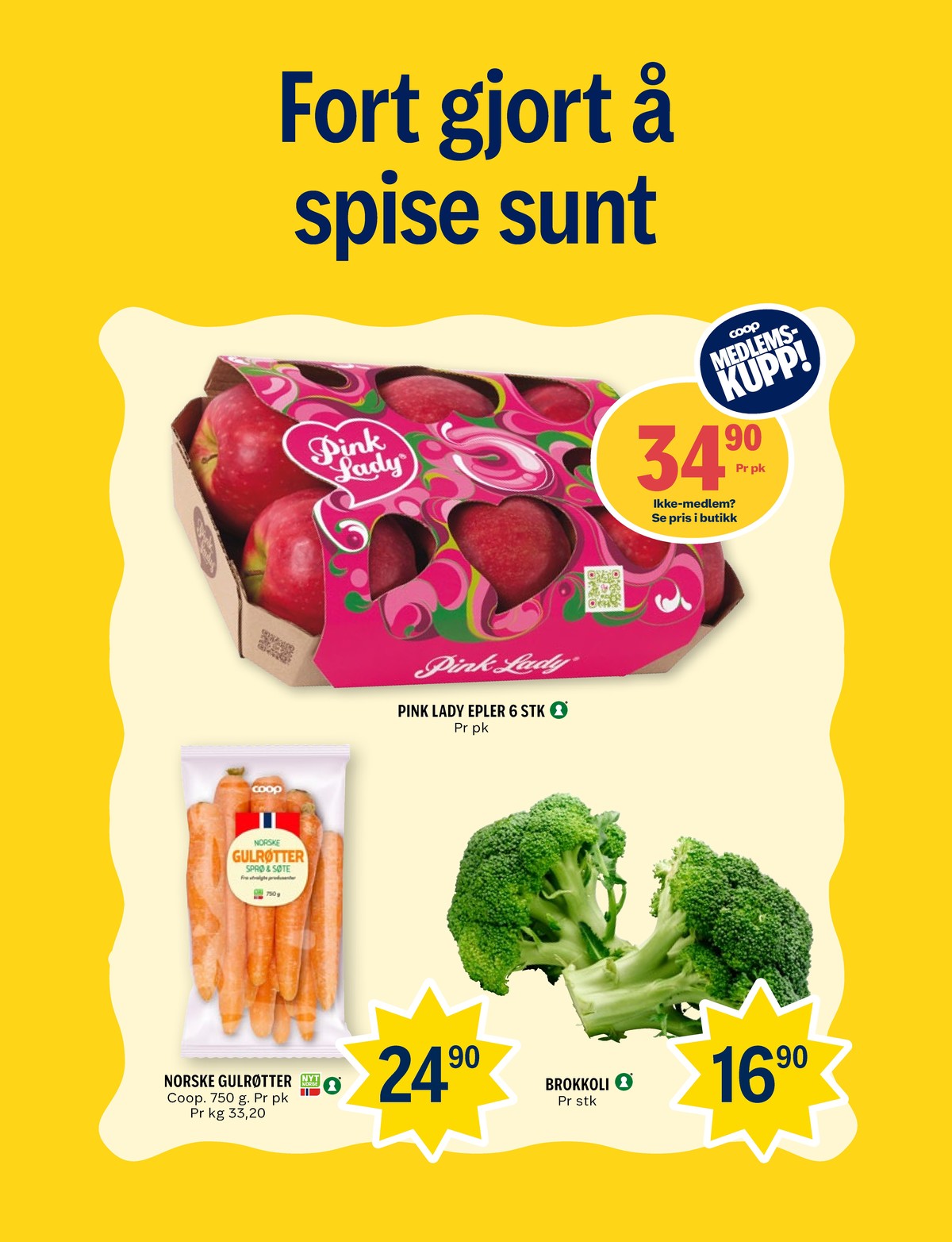 Se Coop Prix kundeavis for uke 6 på Tilbudsuken.no. Se gode tilbud på mange varer, f.eks. epler ukjent eller gulrøtter coop. Les kundeavisen her! Side 6