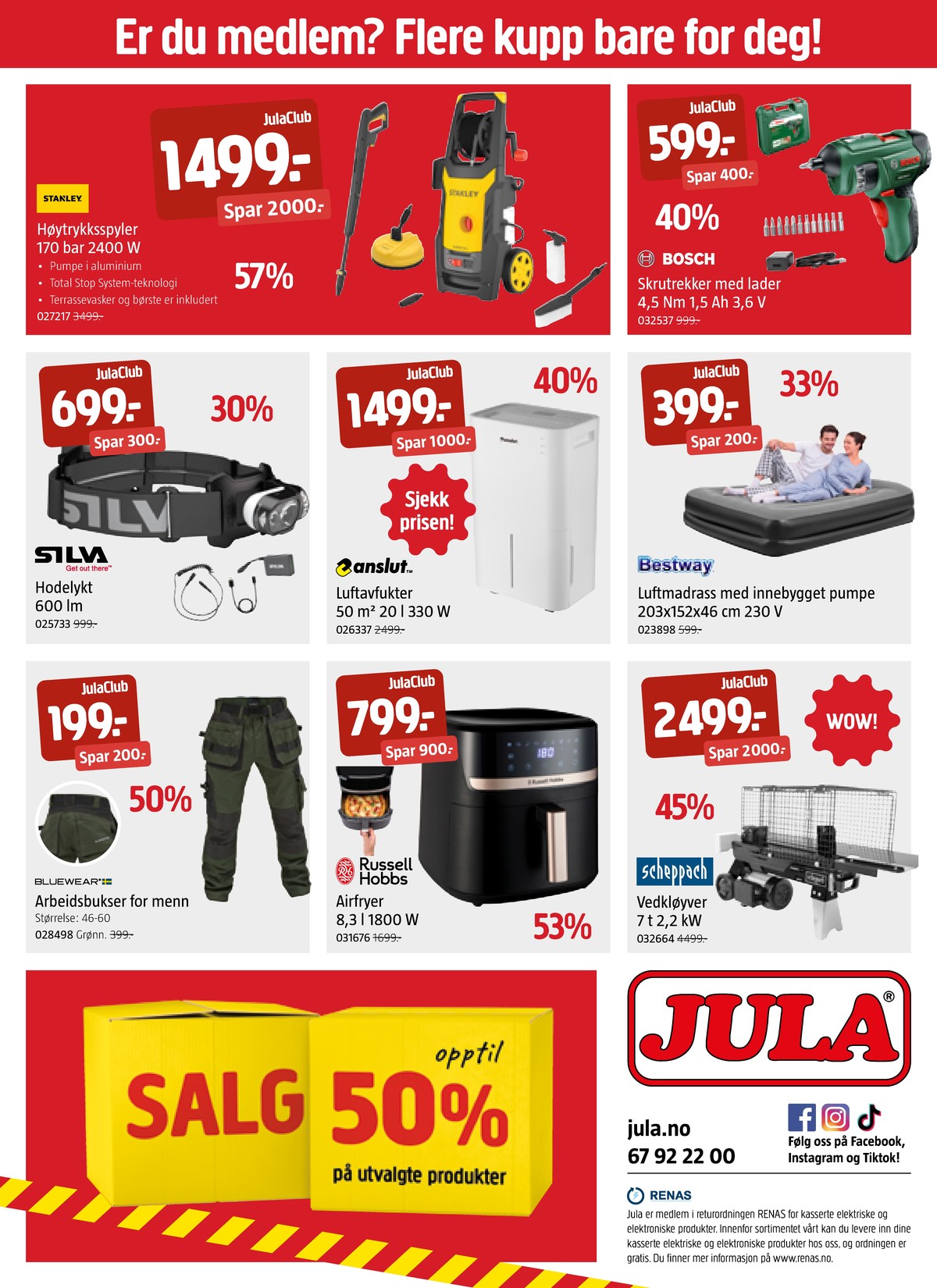 Se Jula kundeavis for uge 7 på Tilbudsuken.no. Se gode tilbud på mange varer. Les kundeavisen her! Side 8