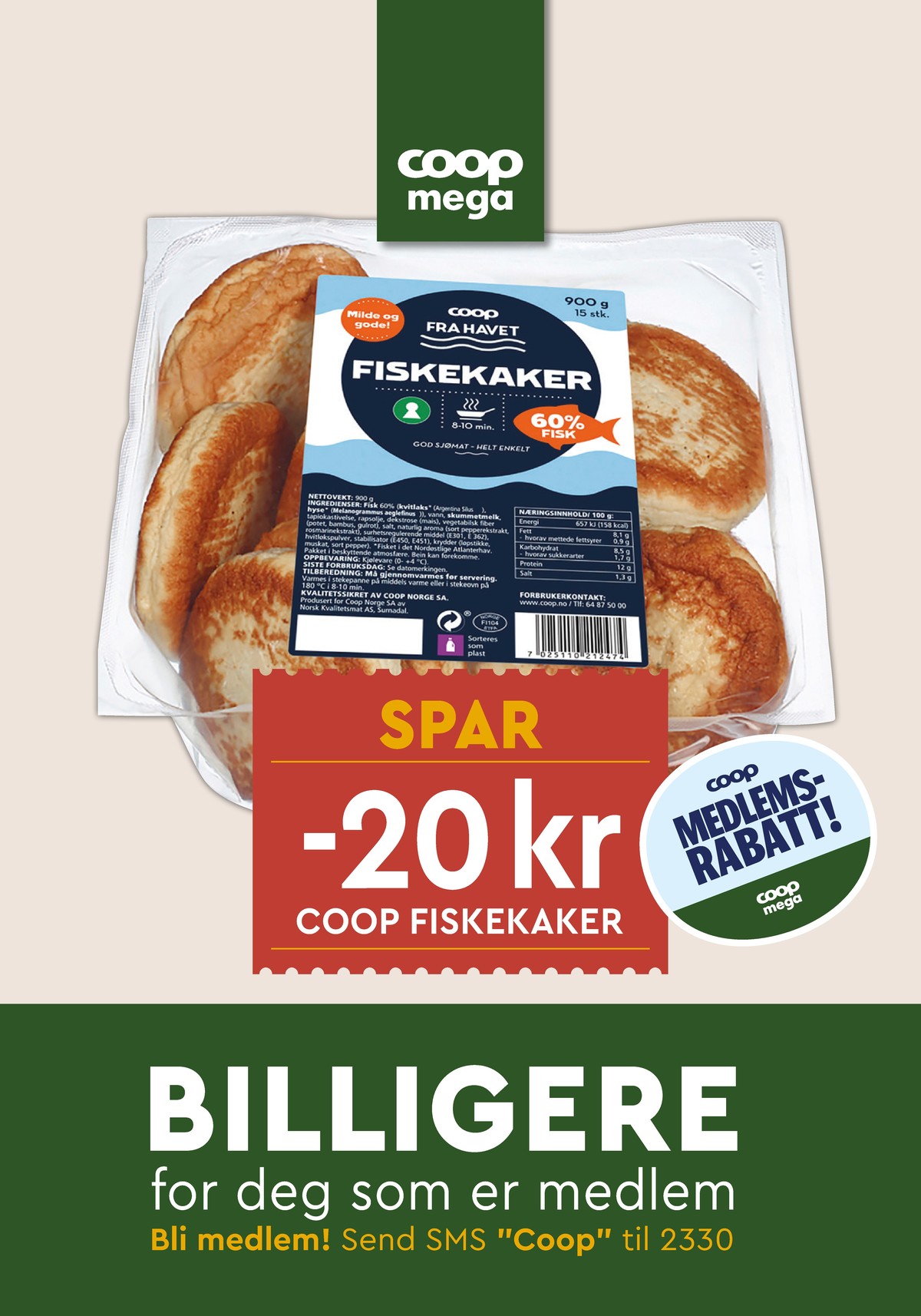 Se Coop Mega kundeavis for uke 7 på Tilbudsuken.no. Se gode tilbud på mange varer, f.eks. fiskekaker coop eller andre varer. Les kundeavisen her! Side 15