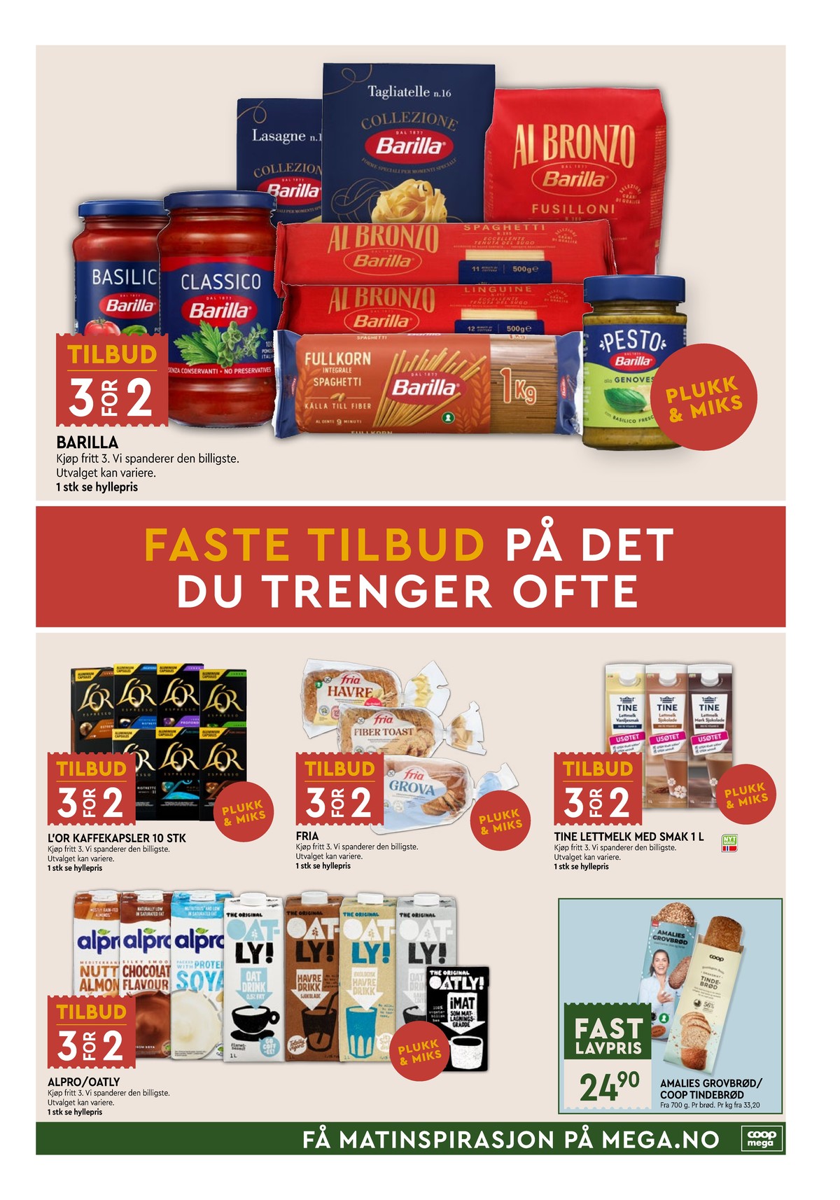 Se Coop Mega kundeavis for uke 7 på Tilbudsuken.no. Se gode tilbud på mange varer, f.eks. al bronzo linguine barilla eller al bronzo spaghetti barilla. Les kundeavisen her! Side 17