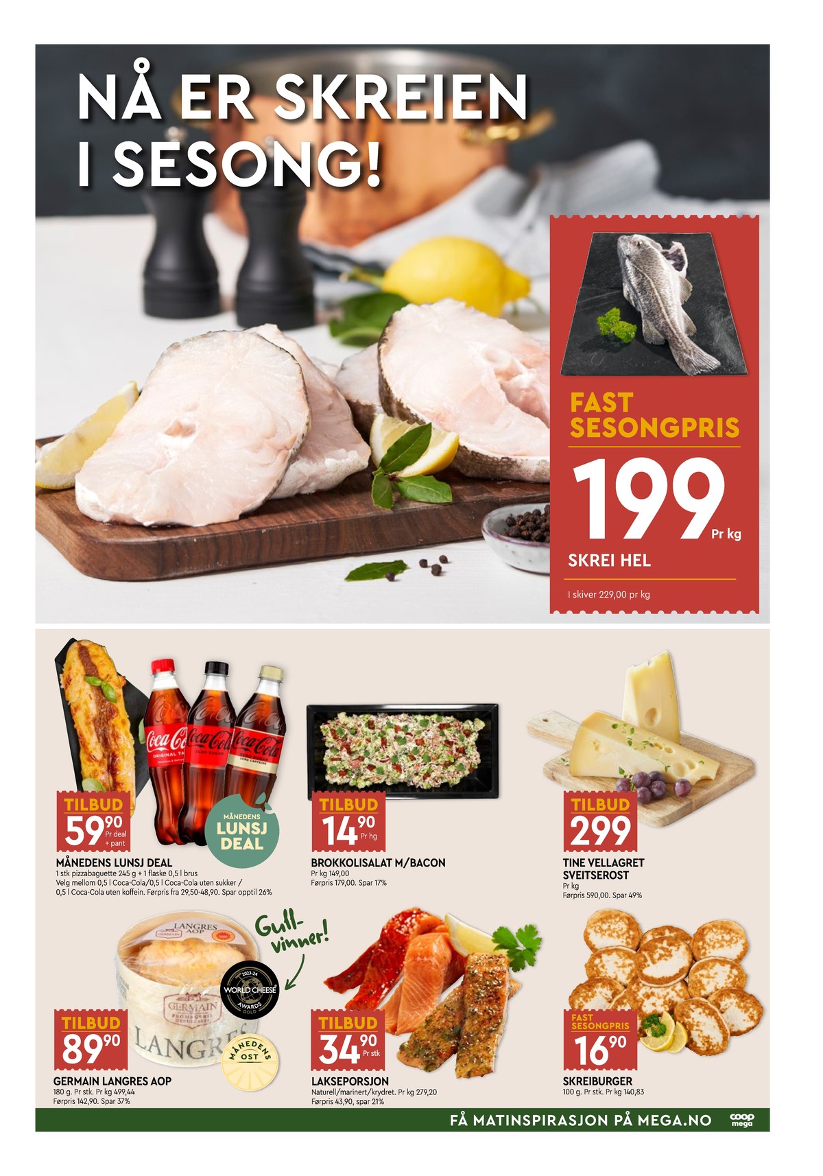 Se Coop Mega kundeavis for uke 7 på Tilbudsuken.no. Se gode tilbud på mange varer, f.eks. lutefisk ukjent eller delikatesse coop. Les kundeavisen her! Side 5