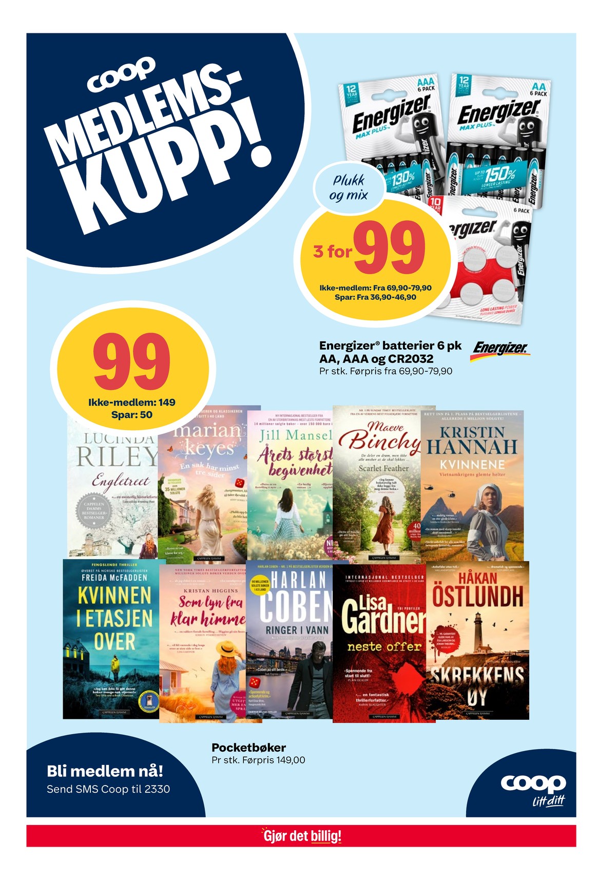 Se Coop Extra kundeavis for uke 7 på Tilbudsuken.no. Se gode tilbud på mange varer, f.eks. batterier energizer eller bok ukjent. Les kundeavisen her! Side 13