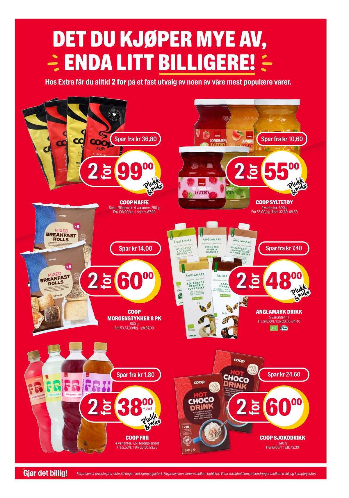 Se Coop Extra kundeavis for uke 7 på Tilbudsuken.no. Se gode tilbud på mange varer, f.eks. kaffe formalet coop eller appelsinmarmelade 500 gr. coop. Les kundeavisen her! Side 17