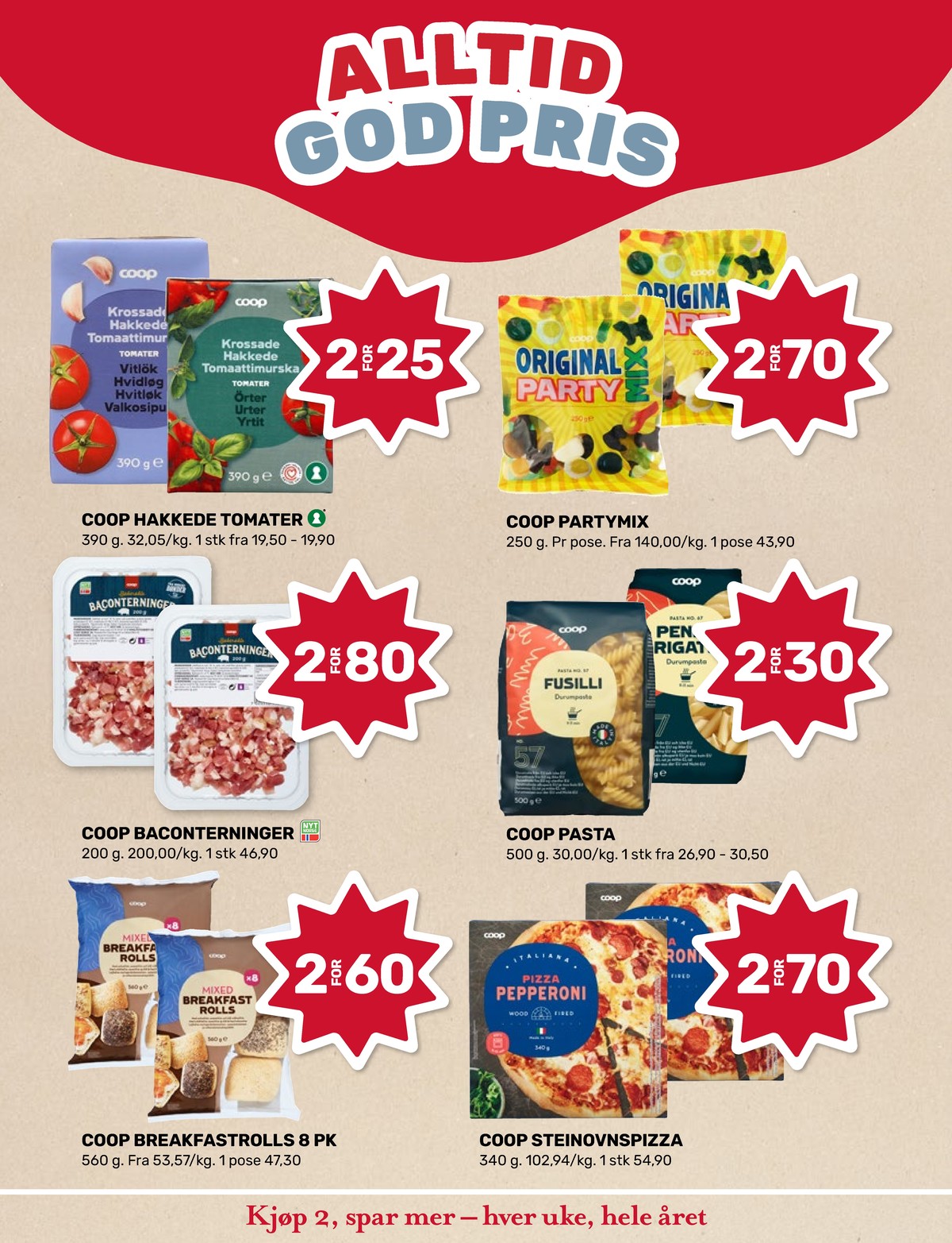 Se Coop Marked kundeavis for uke 7 på Tilbudsuken.no. Se gode tilbud på mange varer, f.eks. tomater hakkede coop eller godterier original party mix. Les kundeavisen her! Side 4