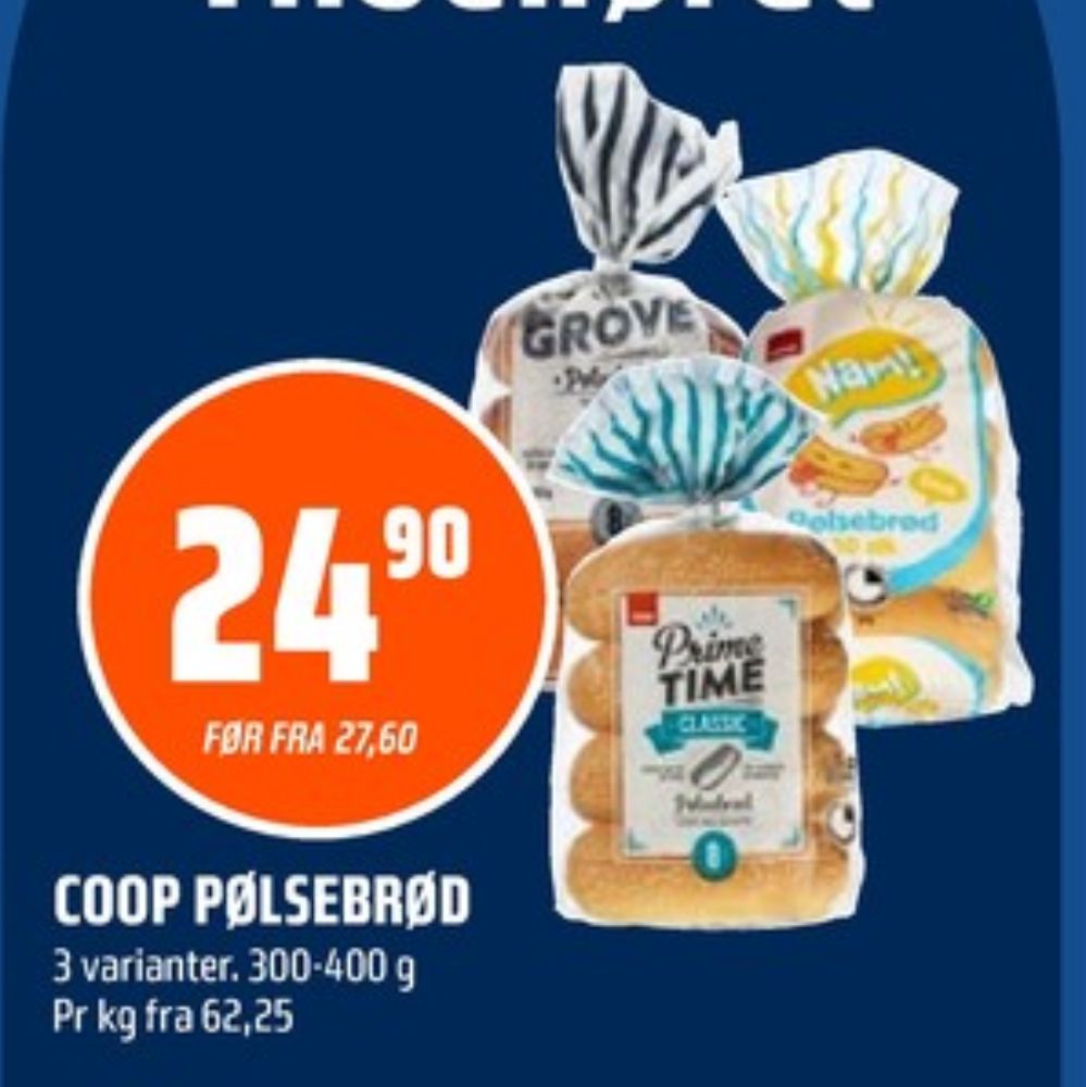 Coop Prime Time, Pølsebrød Classic