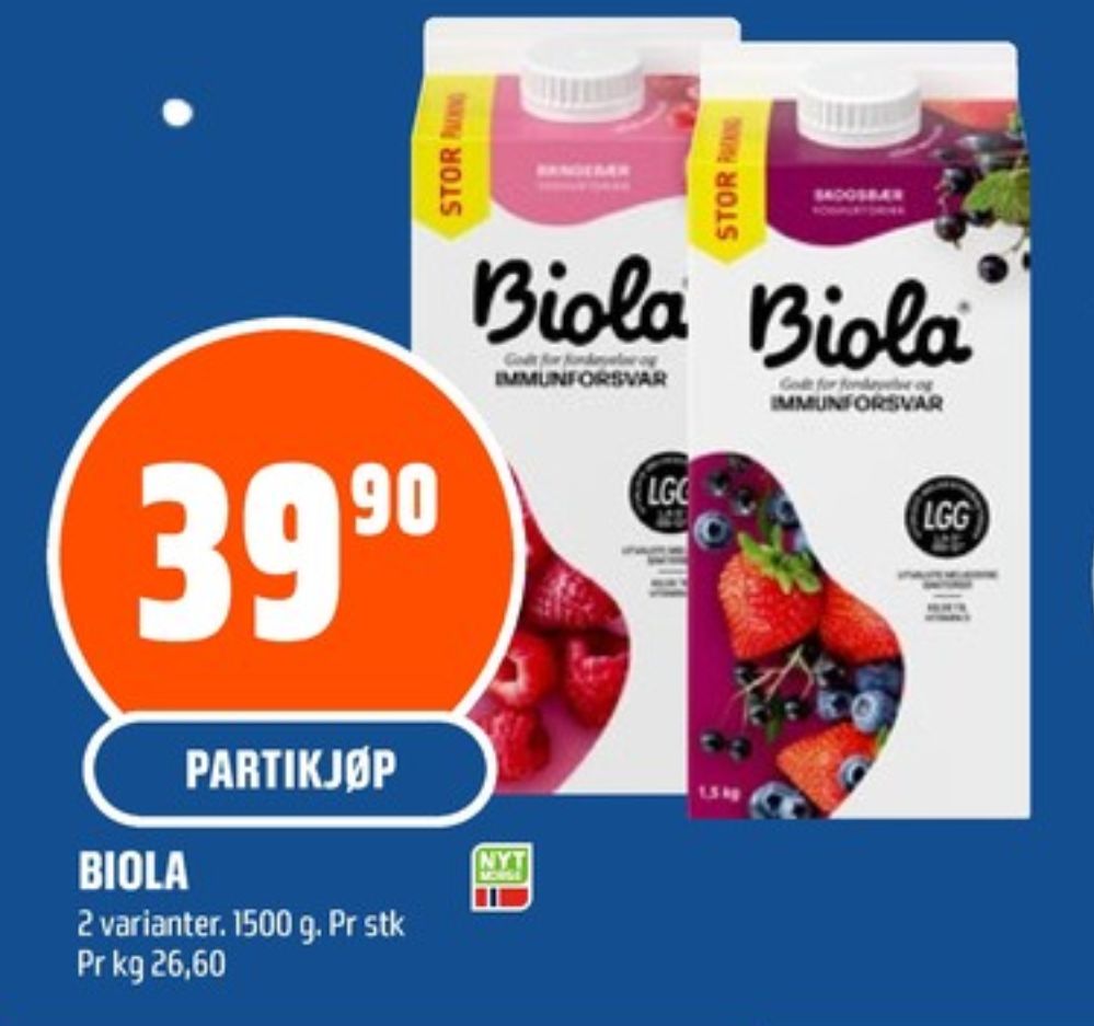 Biola, Syrnet melk Skogsbær