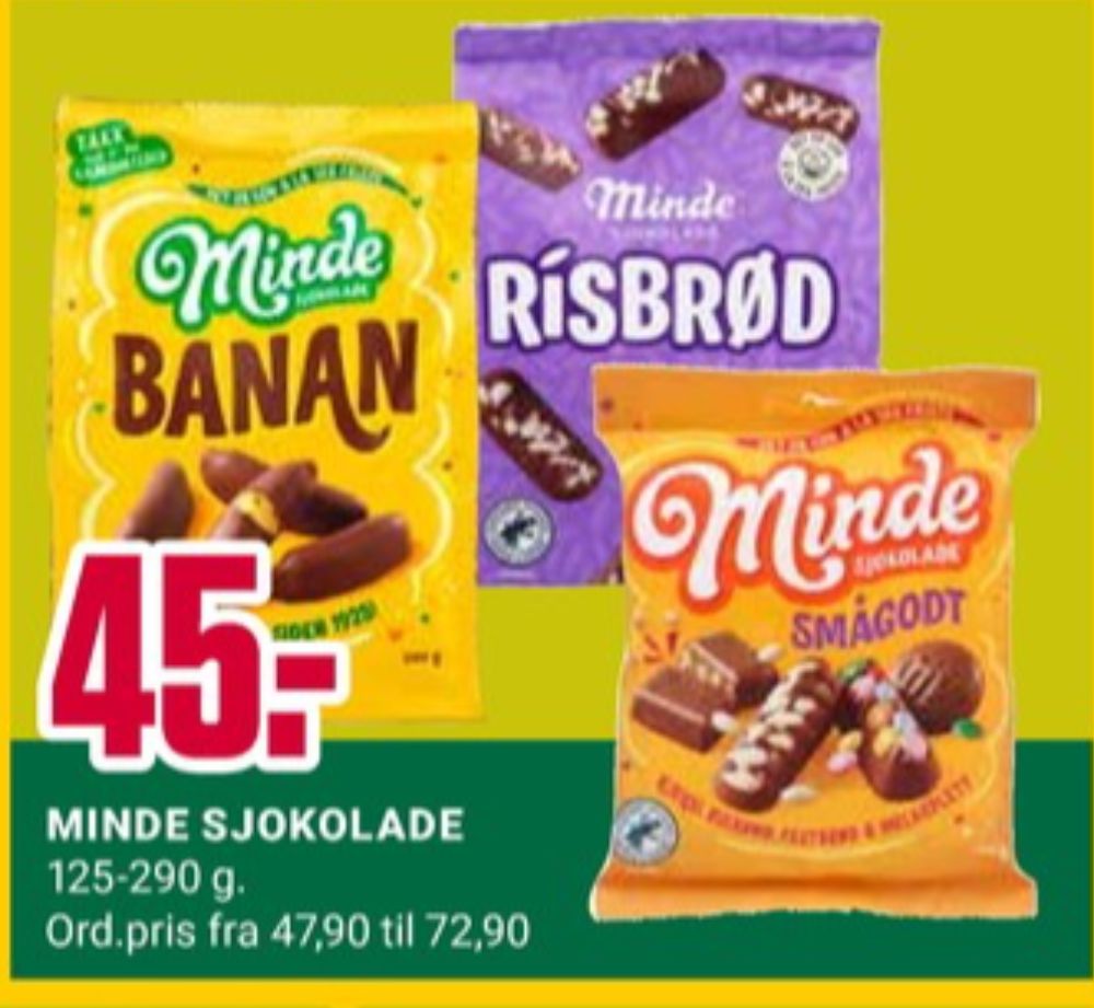 Minde Banan, Sjokoladepose