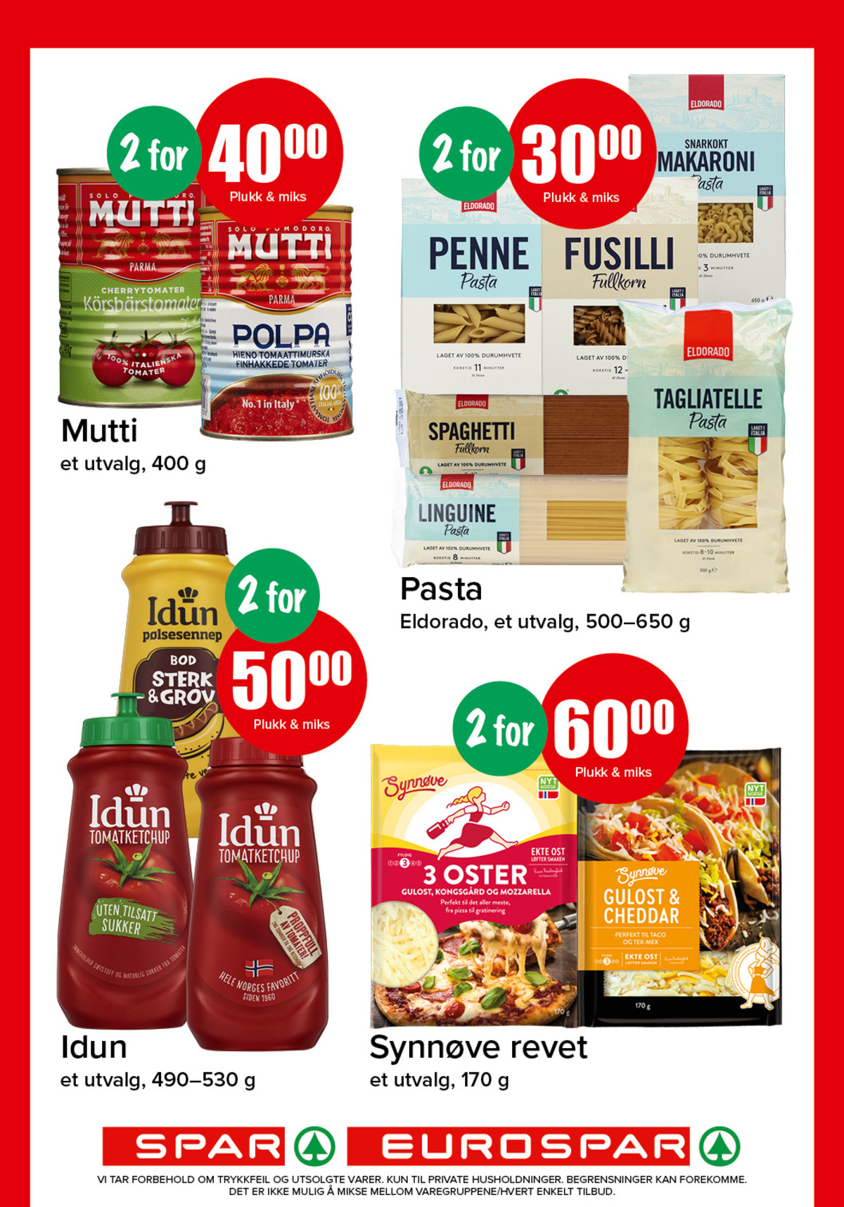 Se Spar - Eurospar kundeavis for uke 7 på Tilbudsuken.no. Se gode tilbud på mange varer, f.eks. tomater hakkede mutti eller ketchup idun. Les kundeavisen her! Side 7