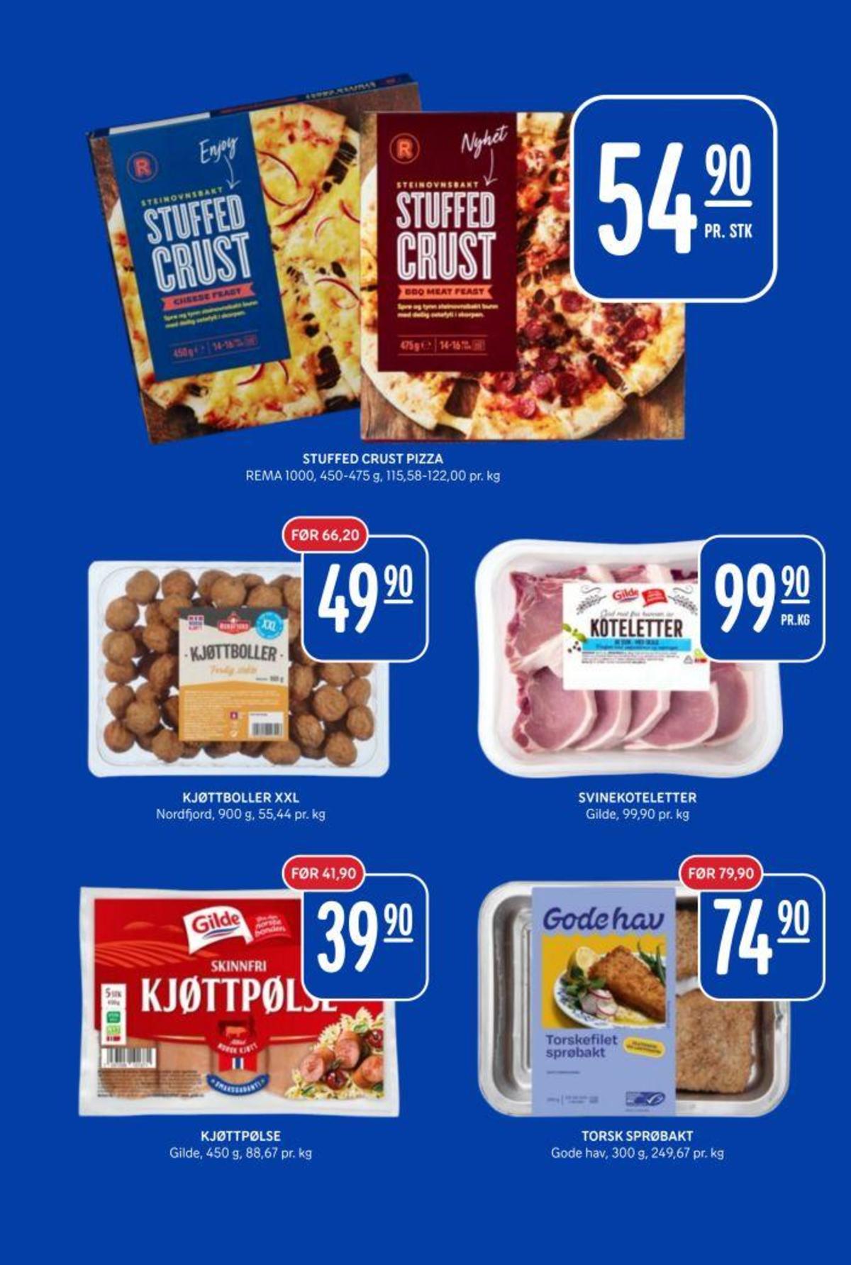 Se Rema 1000 kundeavis for uke 7 på Tilbudsuken.no. Se gode tilbud på mange varer, f.eks. pizza stuffed crust rema 1000 eller pizza stuffed crust bbq  rema 1000. Les kundeavisen her! Side 15