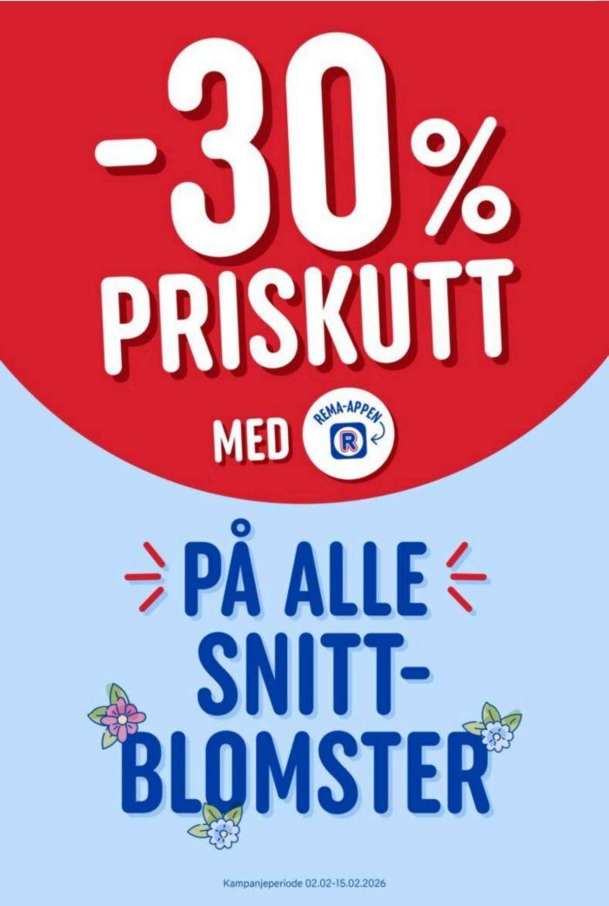 Se Rema 1000 kundeavis for uke 7 på Tilbudsuken.no. Se gode tilbud på mange varer, f.eks. bukett ukjent eller andre varer. Les kundeavisen her! Side 5