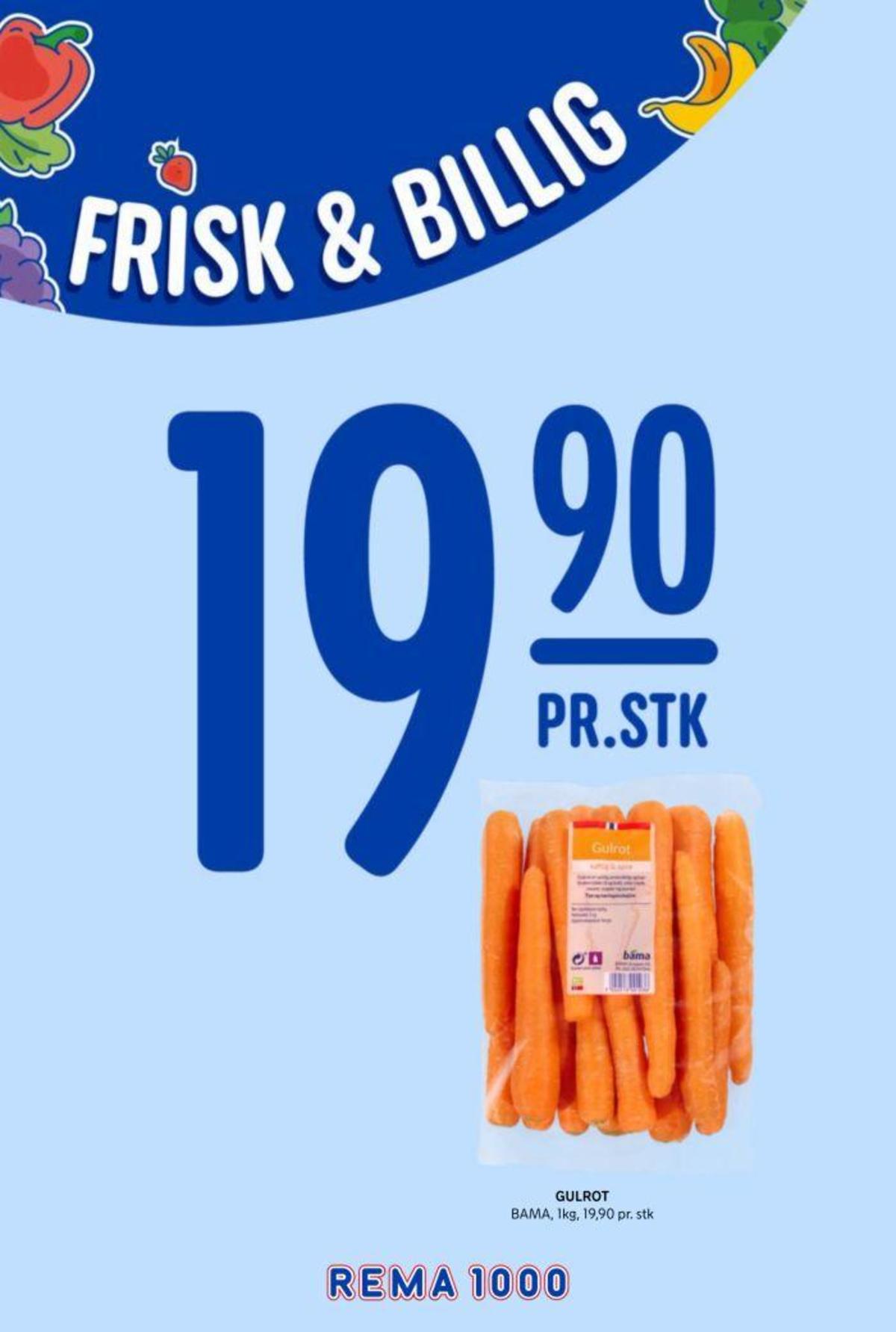 Se Rema 1000 kundeavis for uke 7 på Tilbudsuken.no. Se gode tilbud på mange varer, f.eks. gulrøtter bama eller andre varer. Les kundeavisen her! Side 8