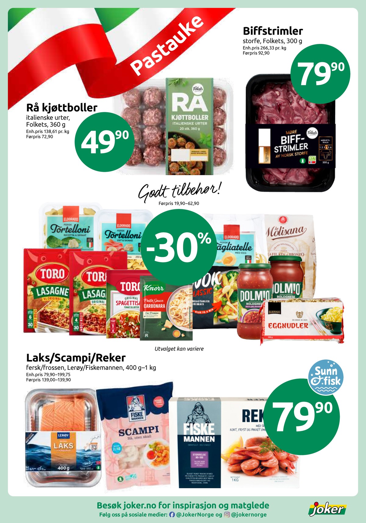 Se Joker kundeavis for uke 7 på Tilbudsuken.no. Se gode tilbud på mange varer, f.eks. biffstrimler folkets eller kjøttboller folkets. Les kundeavisen her! Side 7