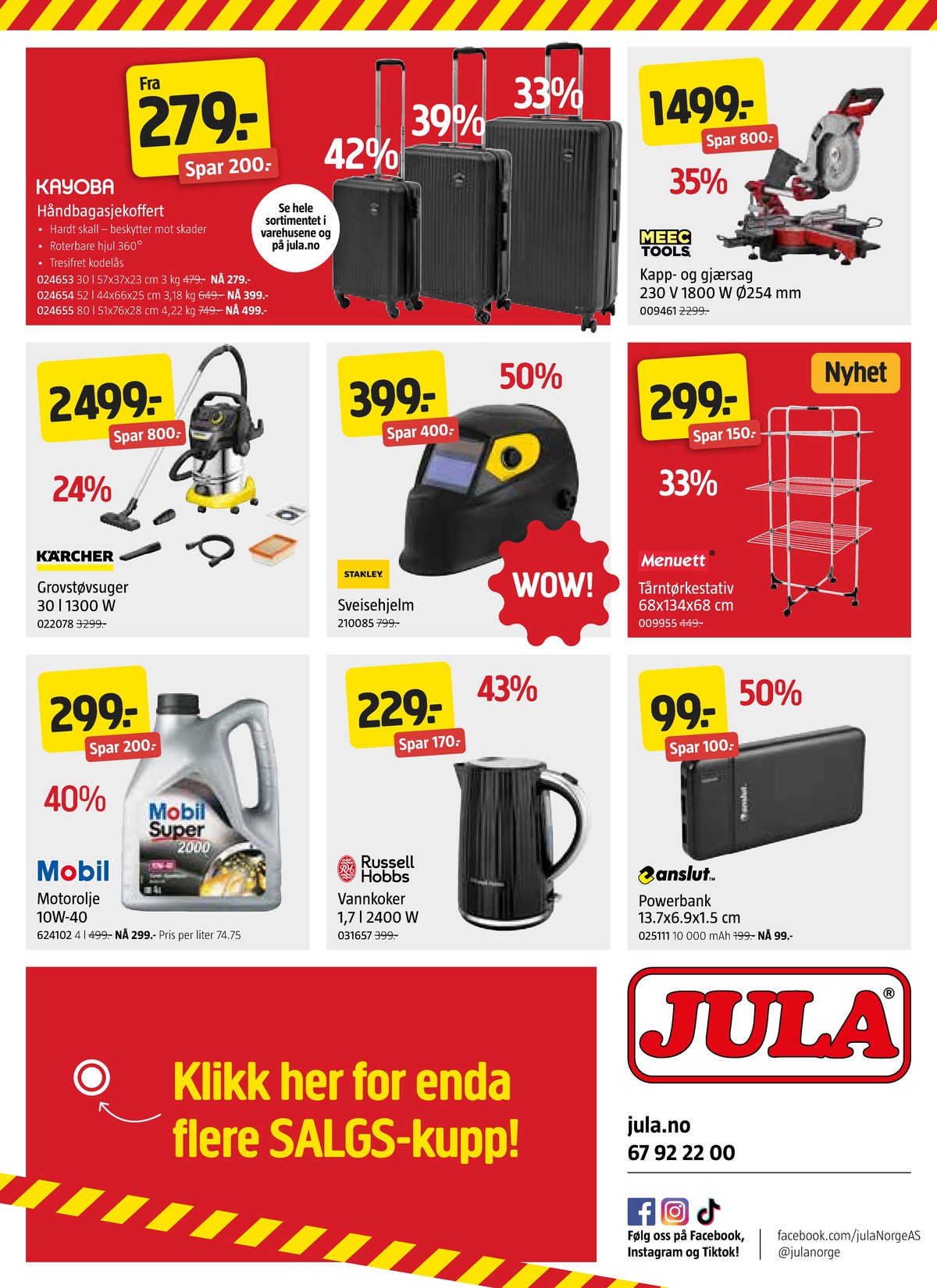 Se Jula kundeavis for uge 7 på Tilbudsuken.no. Se gode tilbud på mange varer. Les kundeavisen her! Side 8